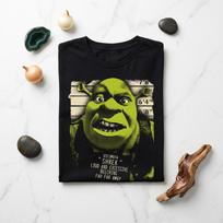 Shrek MugshoT-Shirt | Funny Meme Tee | Ogre Movie Parody T-Shirt | Distressed Graphic Fan Art 2XL