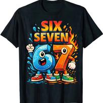 Funny Math T shirt: Six Seven Joke, Nerdy School Tee S