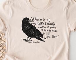 Edgar Allan Poe Shirt. Book Nerd Teacher Literary Professor Writer T-shirt Gift Idea. Reading Tshirt Present. Literature Major Lover Tee. L