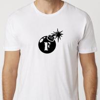 F Bomb T-Shirt Black or White Unisex Uneek T-Shirt Swearing Tee 4XL