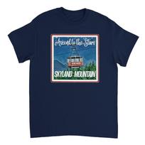 Skyland Mountain T-Shirt - Ascend to the Stars Graphic Tee L