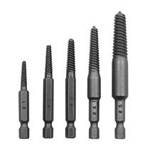 5x Hex Shank Spiral Flute Bolt Extractor Set Broken Bolt Extractor for Industry 1