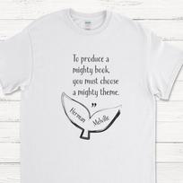 Moby Dick Tee | Herman Melville | Author Shirt | Novelist Tee | Literary Gift M