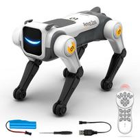 Magic Flip AI Trick Robot Dog, Voice Control via 2.4GHz Remote, Smart Programming, Cool Eye Lights, for Kids & Tech Enthusiasts