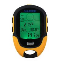 Outdoor Waterproof Smart Temperature and Humidity Detection Altimeter Compass Multi-function Watch geltona