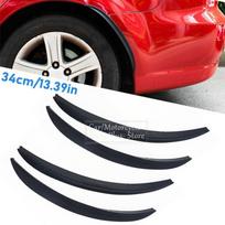 2/4pcs Car Carbon Fiber Fender Flares Mud Flaps Arch Wheel Eyebrow Lips Strips Trim Splash Guards For Car Truck SUV Body 2pcs