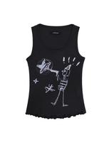 Richt Kitsch Drawing Sleeveless_Charcoal Charcoal/Os