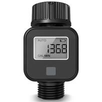 IP65 Waterproof Digital Water Flow Meter HD LCD Display Switchable L GAL Units for Outdoor Garden Irrigation Watering one size