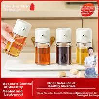 Maomiyoupin Oil Bottle, Non-Drip Oil Dispenser, Seasoning Bottle, Glass Oil Container, Oil Control Bottle, Leak-Proof Spout, Small Sesame Oil Bottle
