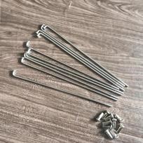 10pcs/lot 10g  E-bike spoke  motorcycle stainless steel spoke steel line diameter 3.18mm/ length 65-175mm 3.18mmx65mm