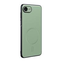 For iPhone 17e Case Magnetic Leather Shield Cover For iPhone 17e 16e Anti-Fingerprint Non-Slip PC+TPU iPhone17e žalia