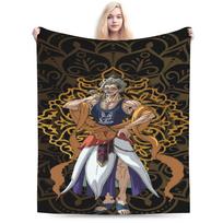 anime record Of ragnarok Blankets Soft Velvet Healing Gift Throw Blankets Plush Thin Quilt Size: 75*100cm, Weight: 230 GSM