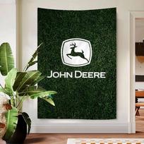 Green J-John Truck D-Deeres Hippie Wall Hanging Tapestries Art Science Fiction Room Home Decor Kawaii Room Decor 100X70CM