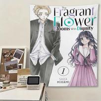 The Fragrant Flower Blooms With Dignity Anime Tapestry, Manga Wall Hanging, School Couple Room Decor for Fans Bedroom Dorm 100X70CM