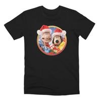 Wallace And Gromit Christmas TShirt S