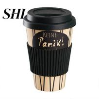 Tea Mug 470ml Coffee Decal Design Insulation Portable Travel Cup Bamboo Fiber Degradable Water for 6