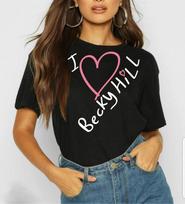 Becky Hill Tshirt I Love Becky Hill T Shirt Inspired Tour Fashion Concert 2025 S