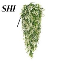 Simulation Plant Flower Artificial Wisteria Vine Fake Hanging for Home Party Wedding Garden Decor smėlis