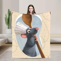 Mielas Ratatouille Super Minkšti pledai Studentams Pliušinis apklotas Naujiena Svetainės Flanelinis lovatiesė Sofos lovos užvalkalas 75X95CM