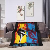 Super šilta antklodė Iškylai Guns N Roses grupės Mesti pledas Flanelinis lovatiesė ant sofos kėdės sofos lovos Purus sofos lovos užvalkalas 75X95CM