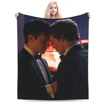 Šildomas varžybų TV pliušinis pledas Vaikui Hudsonas Williamsas Connoras Storrie Flanelinis patalynės uždangalas Kėdei Sofa Lovai Šiltas lovatiesis 75X95CM