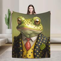 Ponas Varliukas Antklodė Šilta Estetiška Pliušinė Mesti Antklodė Vaikams Suaugusiems Sofai Kėdei Lovai Flanelinė Paklodė Lovos Užtiesalas 75X95CM