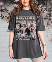 Meryl Streep Retro Collage Graphic Shirt, Vintage Inspired Apparel XL gray