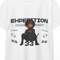 Expedition 33 Shirt Esquie Gustave Clair Obscur Fantasy RPG Tee Gamer Gift Dark Art Poster Style Limited Edition Design Video Game Merch!! 2XL