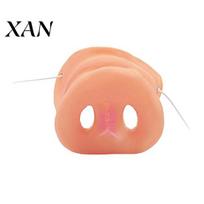 Funny Animal Masque Realistic Pig Nose, Soft Snout Nose with Elastic Costume Party Supplies Band, Accessories for Halloween Cosplay Party, Performance One Size 1pc