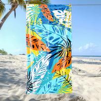 Colorful Tropical Palm Leaf Beach Towel Lightweight Absorbent Towel for Men Women Summer Vacation Beach Pool Gym Camping Use 50x100cm