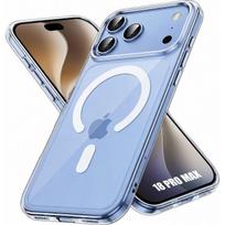 Coque pour iPhone 18 Pro Max, Protection avec Cercle Magnétique Antichoc - Transparent