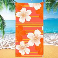 Tropical Coconut Palm Leaf Parasol Art Pink Beach Towel Quick Dry Absorbent Towel For Swimming Pool Beach Outdoor Daily Use 50x100cm