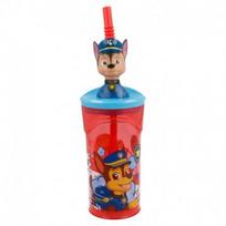 Gertuvė su šiaudeliu Paw Patrol, 360 ml