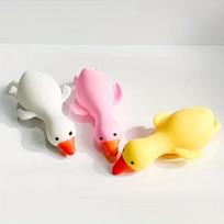 Juokingi Mielas Tampri Minkštas Antis Squishy Žaislai Suspaudžiami Streso Atsarginiai Žaislai Squishy Fidget Žaislai Vakarėlio Dovanėlės Vaikų Gimtadienio Dovana white
