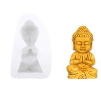 Buddha Figurine Silicone Mold DIY Crafts Project Reusable Soap Candle Plaster Chocolate Baking Tool Supplies 1
