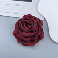 Large Flower Lapel Pin French Style Ornamental Pin Handmade Clothing Accessory Badge raudona