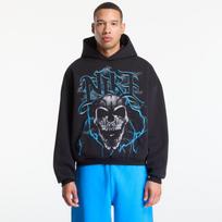 Nike Standard Issue Men's Brushed Pullover Basketball Hoodie Black/ Lt Current Blue/ Pale Ivory - Dydis XS (IM6346-010 Džemperiai)