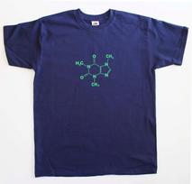 Caffeine Molecule Funny Geek Mens Loose Fit Cotton T-Shirt S