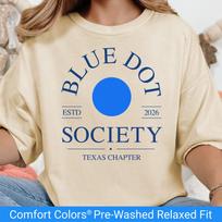 Texas Democrat Shirt, Comfort Colors Blue Dot Society Shirt, Subtle Lone Star State Liberal Gift, Texas Elections Progressive Activist Tee S