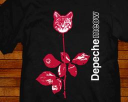 Depeche Mode Violator T shirt parody for kitty cat lovers Depeche  Meow XL