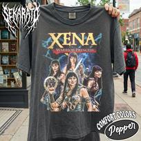 Comfort Colors Xena Shirt Actress Movie Drama Television Series Fans Gift T-Shirt Retro Vintage Bootleg Graphic Tee VT13 XL