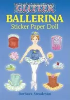 KNYGA Barbara Steadman Glitter Ballerina Sticker Paper Doll