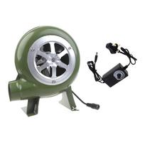 Electric BBQ Fan Air Blower DC12V Camping Cooking Stove Bellows Fan +UK Adapter