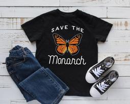 Save The Monarch T-Shirt, Monarch Butterfly Tank Top, Cute Butterflies, Kids T-shirt, T-shirt, T-shirt,T-shirt, Kids Tee Apparel Gift S