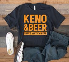 Keno And Beer T-Shirt, Funny Beer Keno Tee, Tank Top, T-shirt, T-shirt,T-shirt S
