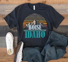 Boise T-Shirt, Boise Idaho Tee, Mountains, Tank Top, T-shirt, T-shirt,T-shirt, Kids Tee Apparel Gift L