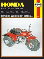 KNYGA John Haynes Honda ATC70, 90, 110, 185 & 200 (71 - 85) Haynes Repair Manual