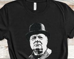 Winston Churchill | Unisex Tee | Nobel Prize Winner | History Shirts L