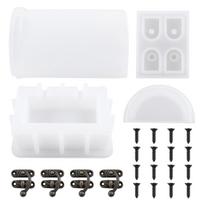 Drop Glue Organizer Mold DIY Epoxy Crystal Treasure Box Dice Storage Box Mold 1