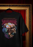 Trippy Skull T-Shirt - Vaporwave Colors, Cyberpunk Streetwear Comfort Colors® XL